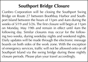 Southport Bridge Closure