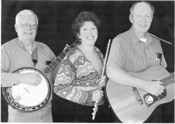 The Damariscotta area trio Greenfields, from left, David Fields, Debra Arter and Joe Brennan.