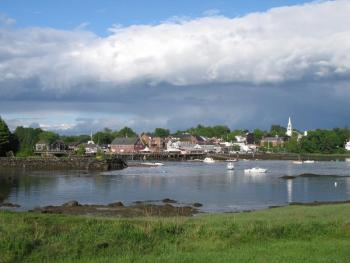 Edgecomb resident Mimi Steadman's photo of Damariscotta from the Lincoln Home was chosen to be included in The First's 2013 calendar. 