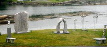  sculpture garden, Studio 53, Townsend Avenue, Boothbay Harbor