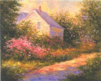 "Monhegan Island Spring" by Sylvia Dyer.