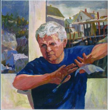 Portrait, Carlton Plummer, Plummer Gallery, Boothbay, Boothbay Harbor, Maine art