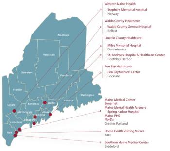 MaineHealth member and affiliates in Maine. Source: MaineHealth