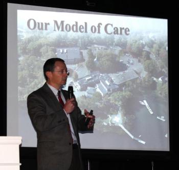 Dr. Fourre said healthcare services for most of the patients and health conditions currently treated at St. Andrews will be available after the ER closes on October 1. He said keeping services at St. Andrews is dependent upon the community's use. SUE MELLO/Boothbay Register Dr. Fourre said healthcare services for most of the patients and health conditions currently treated at St. Andrews will be available after the ER closes on October 1. He said keeping services at St. Andrews is dependent upon the community's use. SUE MELLO/Boothbay Register