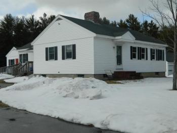 The old school superintendent office building on the Gardiner Road could soon be the new location of the Coastal Electronics. CHARLOTTE BOYNTON/Wiscasset Newspaper