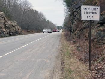 Many of these signs posted along Route 1 have been pulled up from the ground, according to Woolwich Code Enforcement Officer Bruce Engert. JOHN MAGUIRE/Wiscasset Newspaper