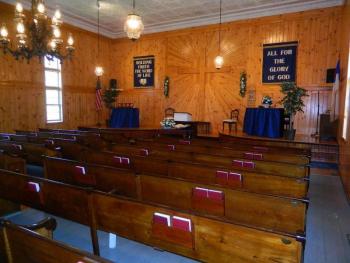 The interior of the Barters Island Baptist Church. Courtesy of Pastor Rich Azud