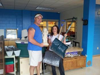 Andrew Morley and Rose Rivera, chairmen of the YMCA's Silent Auction, hope to receive more donations before the event at the end of July. Courtesy of Meagan Hamblett