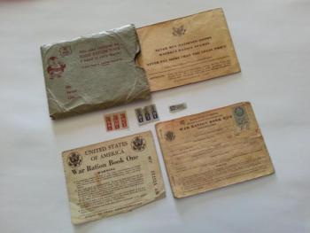 Ration books in World War II. Courtesy of the MMK Collection
