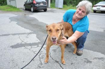 MJ with Marla Blagdon. BEN BULKELEY/Wiscasset Newspaper