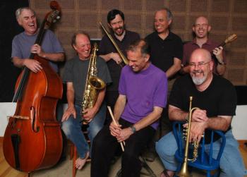 The Novel Jazz septet at the Congregational Church of Boothbay Harbor's Jazz Service. Courtesy of Lincoln Arts Festival