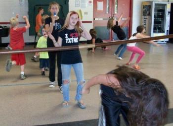 Participants incorporate the limbo into their dance repertoire. Courtesy of Judy Flanagan