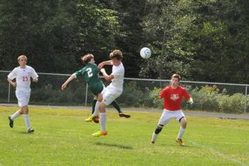 WISCASSET BOYS varsity soccer will return home Saturday for a game against Winthrop. First, the 3-2-1 Wolverines must get through an undefeated St. Dom’s team Thursday. BEN BULKELEY/Wiscasset Newspaper
