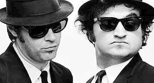 THE ORIGINAL BLUES BROTHERS, Dan "Elwood Blues" Aykroyd and John "Joliet Jake Blues" Belushi. 