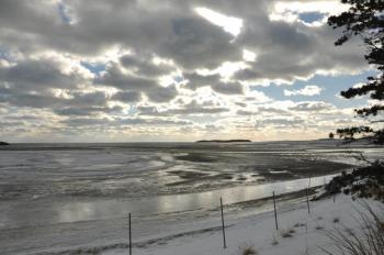 popham maine winter