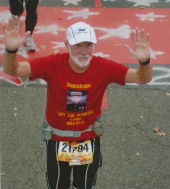 Robert McArtor of Southport completes the Marine Corps Marathon in Washington, D.C, in October 2012. Courtesy Robert McArtor Robert McArtor