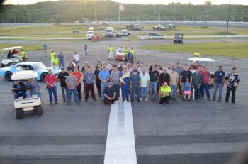 Many past Wiscasset Speedway champions celebrated the Speedway’s 45th birthday July 26. (Courtesy of petespicks.smugmug.com)