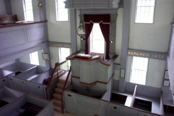 The Old Walpole Meetinghouse is the venue. September 7 is the date to travel back in time with the DaPonte String Quartet at the historic Walpole venue. This year marks the quartet's 18th candlelight performance there. Courtesy of Amy MacDonald