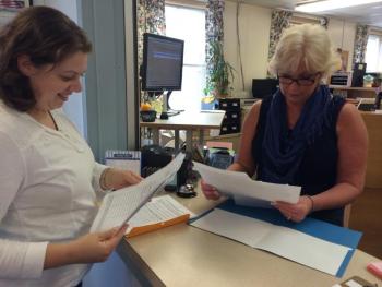 Andrea Main, Wiscasset Town Clerk Christine Wolfe