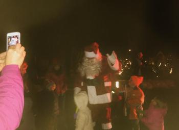 tree-lighting, Santa Claus