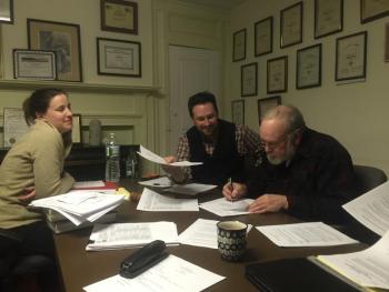Jonathan Villeneuve, Amy Warner, David Abbott