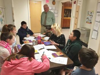 Bruce Scally, Sharon Stevens, Wiscasset Middle School