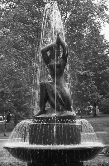 “Spirit of the Sea,” by sculptor/artist William Zorach who presented the piece to the City of Bath in 1962. Courtesy of Amy Waterman “Spirit of the Sea,” William Zorach
