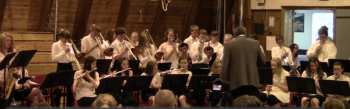 The Wiscasset Middle School band performs at the spring concert. Courtesy of Carole Drury