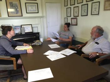 Amy Warner, Melissa Spinney, David Abbott