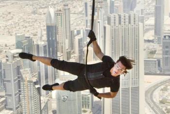 Tom Cruise returns as Ethan in “Mission: Impossible – Rogue Nation,” which opens at The Harbor Theatre on Wednesday, Aug. 19 at 7 p.m. Other 7 p.m. show dates are Aug. 20, 26 and 27. Courtesy of Jason Sheckley Tom Cruise in Mision Impossible Rogue Nation