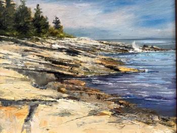 The People’s Choice Award went to Mark Horton of Charleston, South Carolina, and his painting “Maine Afternoon,” during the Great Paint Out at Grimes Cove/Ocean Point on Sept. 9. Mark Horton