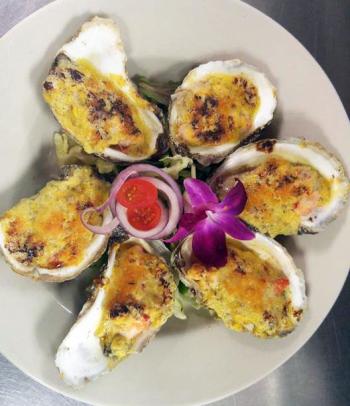Oysters Lobsterfeller. Courtesy of Michael Shirley