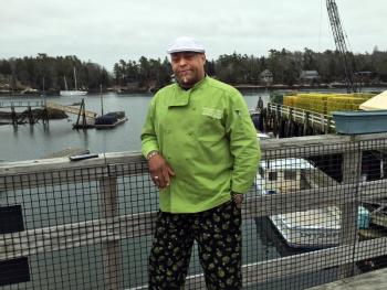 Chef Michael Shirley is sprucing up the menu at Robinson’s Wharf on Southport. SUZI THAYER/Boothbay Register