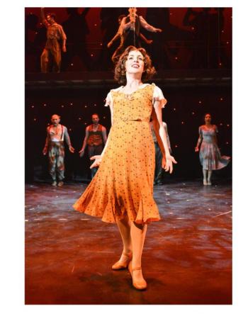Young Eva Duarte ( Kate Fahrner) in the number, “Buenos Aires.”