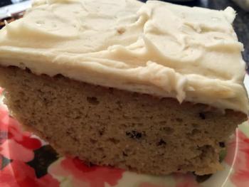 On Aug. 26 there was some freshly baked pecan cake with maple frosting in the food cooler. SUZI THAYER/Boothbay Register