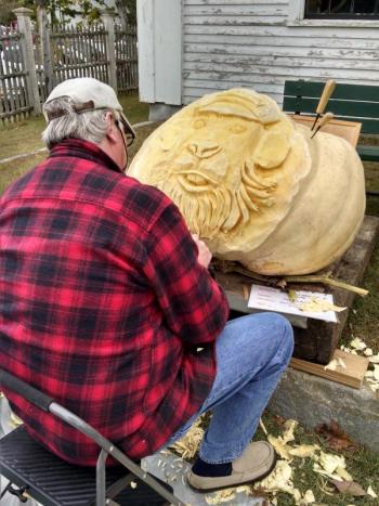 Artist Thomas Block will again be providing a pumpkin-carving demonstration at the Fall Foliage Festival. Courtesy photo