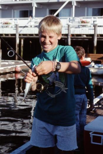 Kids ages 12 and under can compete for a total of 10 cash prizes for the largest mackerel and harbor pollock caught during the Fish & Game Association's 13th annual Saltwater Tournament. Door prizes including rod-and-reel outfits and a new kids' bicycle will also be handed out at the Awards Ceremony on Sunday at 7 p.m. Courtesy of Capt. Barry Gibson