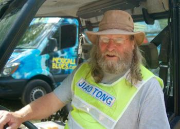 Shuttle driver Ellis Percy ART MAYERS/Boothbay Register