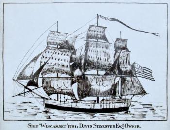 The ship Wiscasset owned by David Silvester. Courtesy of Wiscasset Public Library