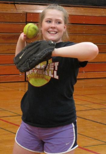 Maeve Blodgett is returning to play second base for the Wolverines. PHIL DI VECE/Wiscasset Newspaper