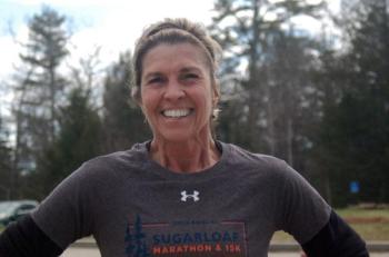 Bryn Doiron, winner of the women’s race. ART MAYERS/Wiscasset Newspaper