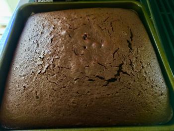 My very first dark chocolate olive oil cake, warm out of the oven. Absolutely ridiculous! SUZI THAYER/Boothbay Register