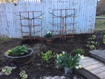 "The Garden" at Montsweag Farms Restaurant. Bailey Bartlett is transforming the area. SUZI THAYER/Boothbay Register