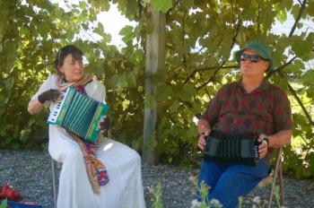 Ellen Bowman and Charlie Moen play. ART MAYERS/Wiscasset Newspaper