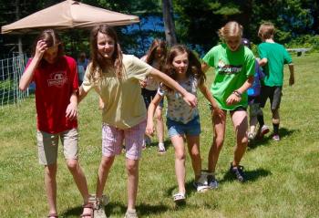 This three-legged race was part of the fun Sunday, July 8 at Dresden Summerfest. More photos, page 5. ART MAYERS/Wiscasset Newspaper
