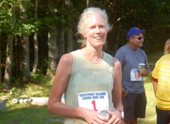 Women’s winner Leslie Couper. ART MAYERS/Wiscasset Newspaper
