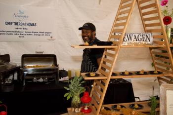 Chef Theron Thomas of Newagen Seaside Inn, Second Place People’s Choice winner! Bob Crink photo
