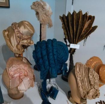 Bonnets on display at the LCHA Fall Fashion Show. JANE CARPENTER/Boothbay Register