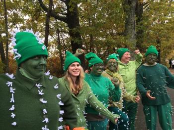 Alna General Store looks sharp in green as a group of cacti. SUSAN JOHNS/Wiscasset Newspaper