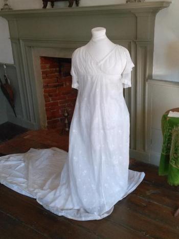 Hannah Norris Bowman wedding dress. JANE CARPENTER/Boothbay Register